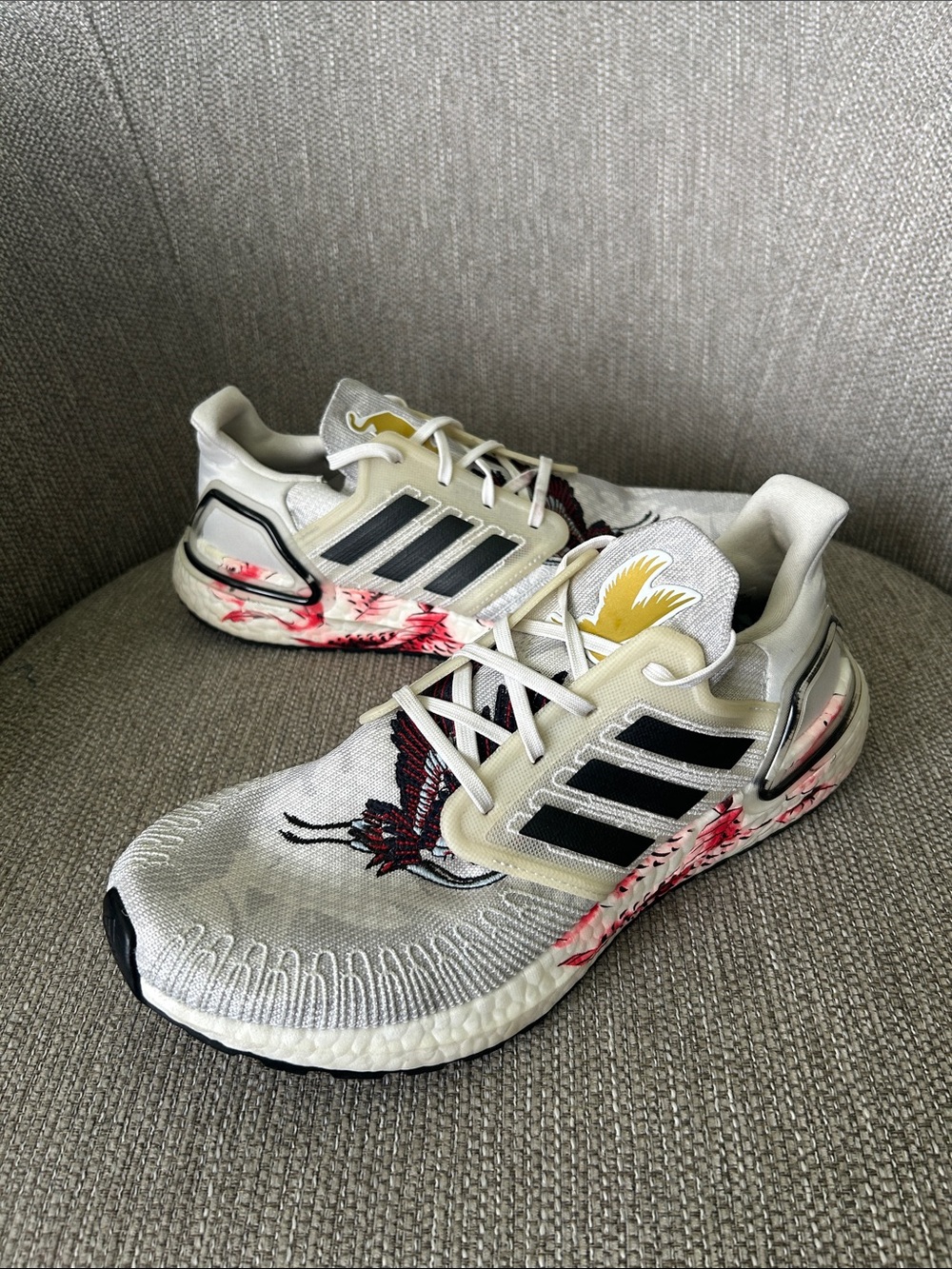 Adidas UltraBoost 20 "Chinese New Year - Grey Floral Sneakers